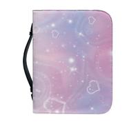 Couverture Bible Modèle Rose Imperméable Pochette Livre, 4 Tailles Différentes Polyvalent Couverture Bible Cuir Pour Femmes Et Hommes, Peut Stocker Des Livres Et Des Stylos, Avec Poignée