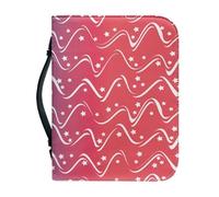 Couverture Bible Modèle Rose Imperméable Pochette Livre, Polyvalent Couverture Bible Cuir Pour Femmes Et Hommes, Peut Stocker Des Livres Et Des Stylos, Avec Poignée