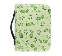 Couverture Bible Modèle Vert Imperméable Pochette Livre, 4 Tailles Différentes Polyvalent Couverture Bible Cuir Pour Femmes Et Hommes, Peut Stocker Des Livres Et Des Stylos, Avec Poignée
