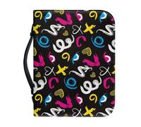 Couverture Bible Noir, Bleu, Jaune Imperméable Pochette Livre, 4 Tailles Différentes Polyvalent Couverture Bible Cuir Pour Femmes Et Hommes, Peut Stocker Des Livres Et Des Stylos, Avec Poignée