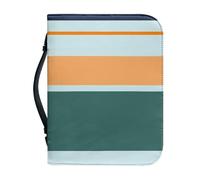 Couverture Bible Vert Orange Imperméable Pochette Livre, 4 Tailles Différentes Polyvalent Couverture Bible Cuir Pour Femmes Et Hommes, Peut Stocker Des Livres Et Des Stylos, Avec Poignée