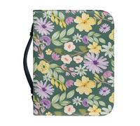 Couverture Bible Vert Violet Imperméable Pochette Livre, 4 Tailles Différentes Polyvalent Couverture Bible Cuir Pour Femmes Et Hommes, Peut Stocker Des Livres Et Des Stylos, Avec Poignée