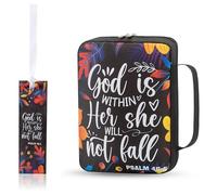 Couverture biblique avec manche couverture de la bibliothèque Bible Bible couverture de couverture pour les femmes Bibles 10x7in Bible pour femme Sac biblique en tissu oxford avec signet à cap