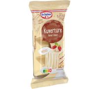 Couverture blanche Dr. Oetker de chocolat blanc de haute qualité 150g
