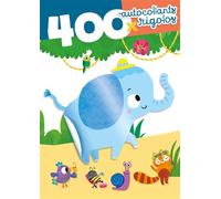 Couverture bleu éléphant - 400 autocollants rigolos 12 pages d'autocollants réutilisables + 1 livret de paysages - Collectif - Yoyo Books - broché - Document jeunesse