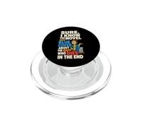 Couverture Bleue drôle Bibliothèque Bibliothèque Humour PopSockets PopGrip pour MagSafe