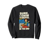 Couverture Bleue drôle Bibliothèque Bibliothèque Humour Sweatshirt