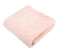 Couverture boudoir - DOMIVA - Blush - 75 x 100 cm - Velours côtelé, douce et chaude