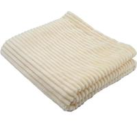 Couverture boudoir en micro-velours côtelé pour bébé Creme 75x100 cm
