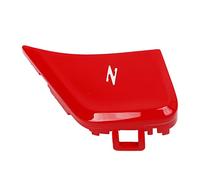 Couverture Bouton Z Volant, Trim Sticker ABS Léger, Compatible C8 2020 et Plus - Protection Durable, Design Sportif, Installation Facile (Rouge)