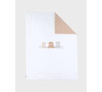 NOUKIE’S - Couverture bébé 75x100 cm en Veloudoux® - Fluffy, Orso & Lily brodés - Ultra Douce et rassurante - Idéale dès la Naissance, Baby, Ecru/Beige