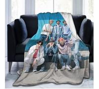Couverture BTS Jimin J-Hope-125 x 178 cm - Violet - Naturelle - Adulte - Rectangulaire
