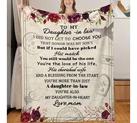 Couverture cadeau pour belle-fille, cadeau d'anniversaire, belle-fille, cadeau pour mariage, belle-fille, cadeau d'anniversaire, cadeau pour femme, belle-fille, couvre-lit 152,4 x 127 cm