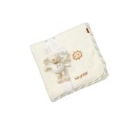 Fehn Couverture bébé Mouton - Plaid doux et câlin | Pour les câlins, comme tapis d'éveil, doudou ou couverture - à la maison et en déplacement