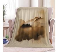Couverture Canape Grande Taille Texture De Notes De Musique Rétro Plaid Polaire en Flanelle Douce et Chaude - Couverture Confortable pour Canapé Lit Enfants et Adultes, 130 x 150 cm Crème
