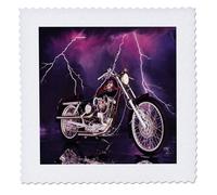 Couverture carr e 3dRose repr sentant une moto Harley-Davidson (qs_8332_3)