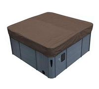 Couverture carrée extérieure de Bain à remous imperméable de Spa couvertures de Bain à remous Couverture de Piscine de Bain de Jardin 207x207x30cm