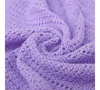 Couverture cellulaire de literie familiale, Coton, violet, 230x230cm