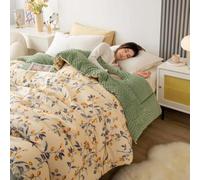 Couverture Chaude Hiver Lit Couette Couleur Imprimée Hiver,E-150x200cm-3kg | Edredon Gonflant Duvet Ancien Plume Gaze De Coton Couette Sans Housse Lavable,E-150x200cm-3kg
