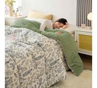 Couverture Chaude Hiver Lit Couette Couleur Imprimée Hiver,F-200x230cm-3kg | Edredon Gonflant Duvet Ancien Plume Gaze De Coton Couette Sans Housse Lavable,F-200x230cm-3kg