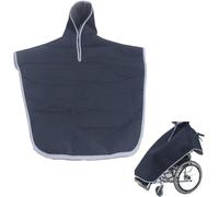 Couverture Chaude Pour Fauteuil Roulant, poncho imperméable à capuche et coupe-vent avec protection des genoux, doublure polaire moelleuse, lavable en machine, pour adultes et seniors