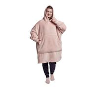 Couverture Chauffante À Capuche Surdimensionnée For Homme Et Femme, Chaude Et Confortable, En Flanelle Avec Grande Poche, Unisexe For L'hiver(Pink)