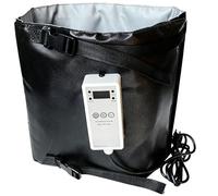 Couverture Chauffante & Antigel pour Abreuvoir | Protection Automatique avec Thermostat Digital 0-80°C | Imperméable & Anti-Morsure pour Chevaux, Bovins, Cuves IBC & Seaux(10/8/35)