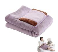 Couverture chauffante - Couverture électrique avec recharge USB 5 V, chauffage portable doux et chaud, léger portable, de poche, sûr et confortable | utilisation hivernale pour le dortoir de Divan