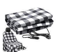 Couverture chauffante de voiture | Couverture chauffante 12 V avec arrêt automatique de sécurité à 3 niveaux de contrôle de la température pour hommes, femmes et personnes âgées | Literie de voyage