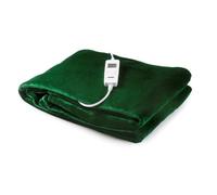 Couverture chauffante DOMO - 10 positions de chaleur - Soulage et stimule - Molleton flanelle -180x160 cm - Vert