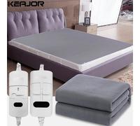 Couverture Chauffante Électrique 220V, Couverture Chauffante Électrique Plus Épaisse avec Thermostat Automatique, Chauffe-Corps, Matelas Thermique pour Chambre, Couverture Chauffante 120x150cm Lattice