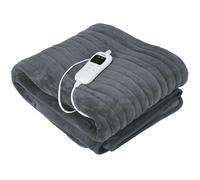 Couverture chauffante électrique avec arrêt automatique - 180 x 160 cm - Minuteur - Lavable à 40 °C - 9 niveaux de température - Télécommande - Couverture chauffante - Couverture chauffante