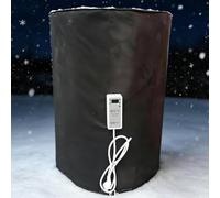 Couverture chauffante électrique, chauffage pour fût IBC de 55/275 gallons, isolation étanche, gaine chauffante pliable pour fût d'huile, 32-248℉, pour réservoir en plastique IBC Black-55Gallon/200L