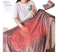 Couverture chauffante électrique USB à Chauffage Rapide, châle Chauffant Doux et Confortable pour la Maison et Le Bureau, Lavable en Machine avec 2 Filets à Linge, Gris, 160 x 85 cm, Rose 1