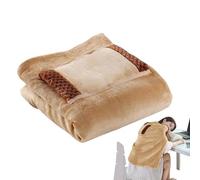 Couverture chauffante - Flanelle d'agneau douce, soixante quatre-vingts centimètres, chauffage alimenté par USB, contrôle intelligent de la température | pour la maison, les voyages, le lieu de travai