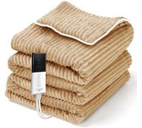Couverture chauffante HAMAR beige 160 x 130 cm