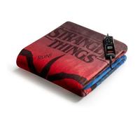 Imetec Couverture Électrique CALDOPLAID Stranger Things Rouge Et Bleu