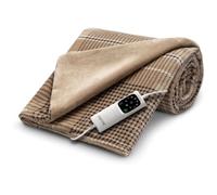 Imetec Plaid chauffant 180x140 cm – 6 températures – Technologie Anti Surchauffe Adapto – Lavable