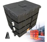 Couverture Chauffante Intégrale Pour Conteneurs Ibc De 200/1000 L (55/275 Gal). Couverture Chauffante Portable Pour Conteneur Ibc, Haute Puissance 2000 W/4000 W, 0 À 150 °C(Black,275Gal/1000L)