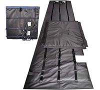 Couverture Chauffante Intégrale Pour Conteneurs Ibc De 200 À 1000 Litres (55/275 Gallons), 2000 W/4000 W, Thermostat Numérique De 0 À 150 °C (32 À 302 °F), Décongélation Rapide(Black,275Gal/1000L)