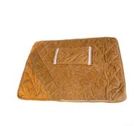 Couverture chauffante portable sans fil USB avec alimentation amovible et lavable en machine (marron)
