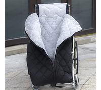Couverture chauffante pour fauteuil roulant - Couvre-jambes épais coupe-vent doublé en polaire pour personnes âgées et handicapées | Chaude confortable pour le bas du corps avec fermeture éclair