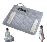 Couverture chauffante pour voiture, couverture chauffante portable USB avec poche pour les mains électriques et chauffe-genoux, chauffage doux et rapide pour le bureau la maison