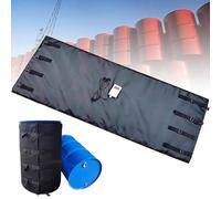 Couverture Chauffante Professionnelle Intégrale Pour Conteneur Ibc/Réservoir De 55/275 Gallons, Chauffage Rapide Et Haute Puissance (2000 W/4000 W), Contrôle Numérique, 0~150℃(Black,55Gal/200L)