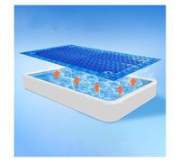 Couverture chauffante solaire pour piscine, couverture solaire à bulles avec œillets, housse thermique imperméable pour intérieur et extérieur