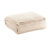 Couverture chauffante tricot recyclé Vivaraise Danilo Beige 130x160 cm