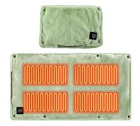 Couverture chauffante USB 3 réglages de chaleur pour la taille et le ventre | Coussin chauffant USB en peluche imitation lapin 60 x 30 cm avec 3 réglages de chaleur et 10 W de puissance ; chaleur