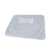 Couverture chauffante USB sans fil en velours lavable avec contrôle constant de la température pour la maison, les voyages, le bureau, 60 x 80 cm (gris argenté)