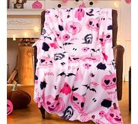 Couverture citrouille d'Halloween pour l'automne - Couverture en laine super douce et confortable - Canapé et chaise parfaits - 127 x 152,4 cm