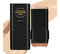 Couverture complète de Stick Foundation - Primerie hydratante légère avec crème anti-cernes | Base de maquillage à double tête | Fondation facial pour femmes hommes, éclaire le teint, finition lisse d